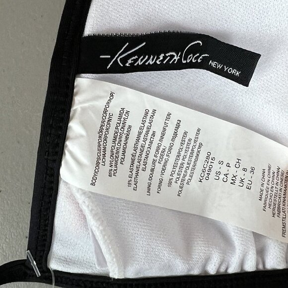 Kenneth Cole Triangle Bikini Top with Metal Rings Detail Size Small NWT - Picture 8 of 11